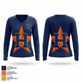 Hoodstars 18316263 Women's Long Sleeve V-neck Shirt - 1