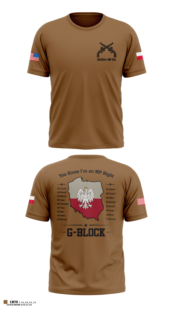 Short Sleeve Performance Shirt, 2228TH MP CO 3rd PLT, National Guard, Teamtime, Team time, sublimation, custom sports apparel, team uniforms, spirit wear, spiritwear, sports uniforms, custom shirts, team store, custom team store, fundraiser sports, apparel fundraiser