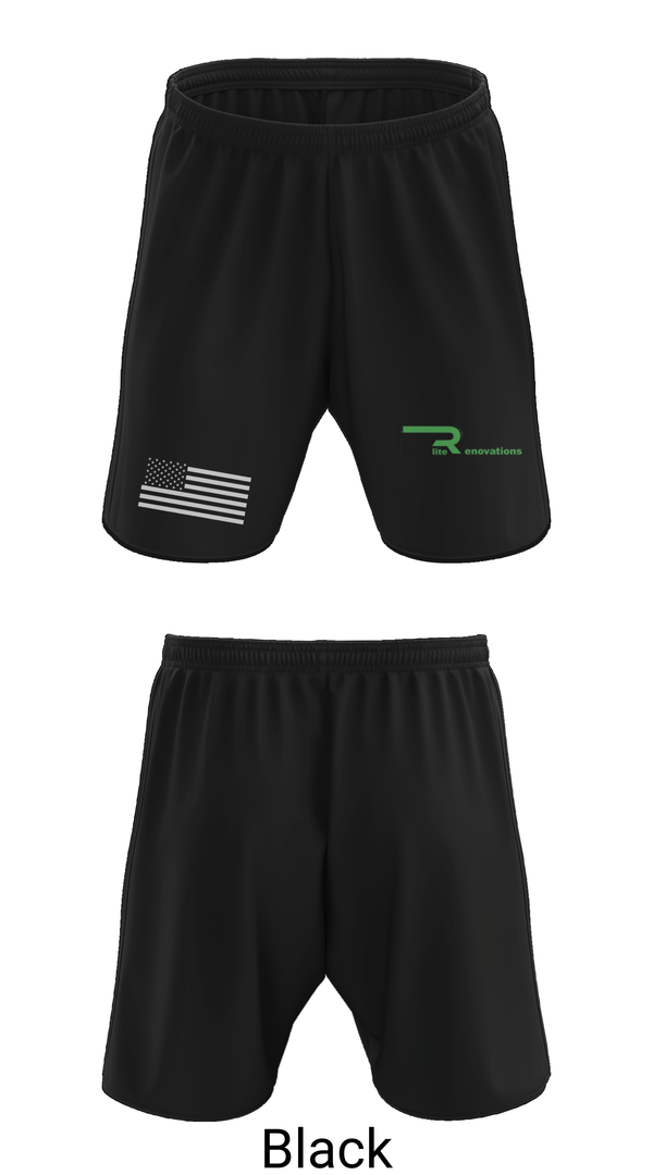 Athletic Shorts With Pockets, Elite Renovations, , Teamtime, Team time, sublimation, custom sports apparel, team uniforms, spirit wear, spiritwear, sports uniforms, custom shirts, team store, custom team store, fundraiser sports, apparel fundraiser