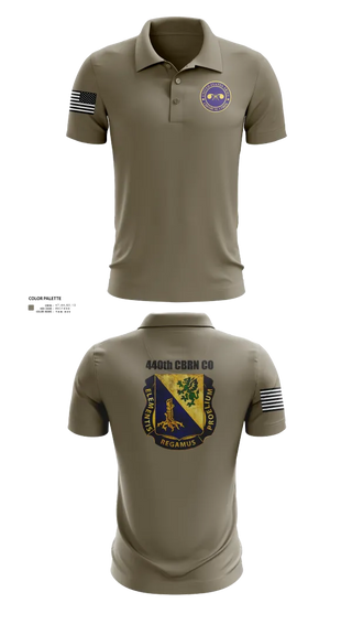 Short Sleeve Performance Polo, 440th CBRN CO, , Teamtime, Team time, sublimation, custom sports apparel, team uniforms, spirit wear, spiritwear, sports uniforms, custom shirts, team store, custom team store, fundraiser sports, apparel fundraiser