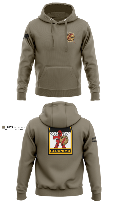3-509th Parachute Infantry BN Able Nation 10459424 Hoodie - 100