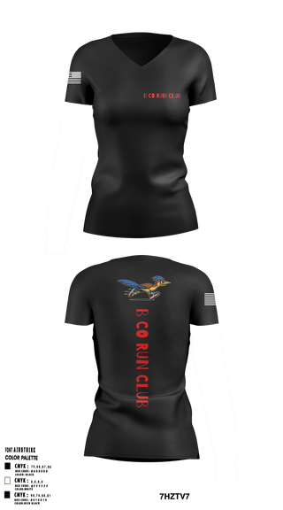 Womens Short Sleeve Vneck Shirt, Blackfoot Company Run Club, Army, Teamtime, Team time, sublimation, custom sports apparel, team uniforms, spirit wear, spiritwear, sports uniforms, custom shirts, team store, custom team store, fundraiser sports, apparel fundraiser
