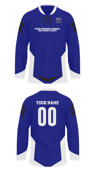 Hockey Jersey, Dover-Sherborn Regional High School Hockey, Ice Hockey, Teamtime, Team time, sublimation, custom sports apparel, team uniforms, spirit wear, spiritwear, sports uniforms, custom shirts, team store, custom team store, fundraiser sports, apparel fundraiser