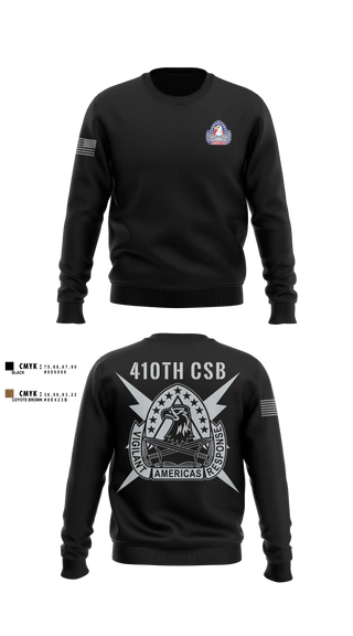 Crew Neck Sweatshirt, 410th Contracting Support Brigade, Army, Teamtime, Team time, sublimation, custom sports apparel, team uniforms, spirit wear, spiritwear, sports uniforms, custom shirts, team store, custom team store, fundraiser sports, apparel fundraiser