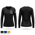 Operation Red Stick Women's Long Sleeve V-neck Shirt - 1