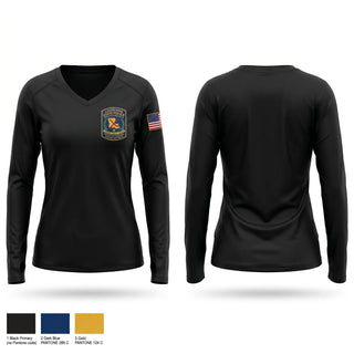 Womens Long Sleeve Vneck Shirt, Operation Red Stick, Police, Teamtime, Team time, sublimation, custom sports apparel, team uniforms, spirit wear, spiritwear, sports uniforms, custom shirts, team store, custom team store, fundraiser sports, apparel fundraiser