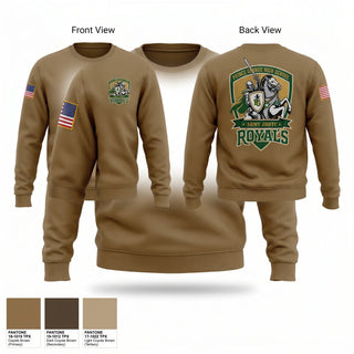 Crew Neck Sweatshirt, Royals Battalion, Army, Teamtime, Team time, sublimation, custom sports apparel, team uniforms, spirit wear, spiritwear, sports uniforms, custom shirts, team store, custom team store, fundraiser sports, apparel fundraiser
