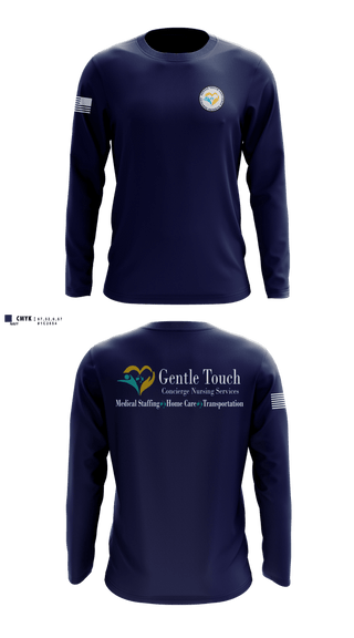 Long Sleeve Performance Shirt, Gentle Touch, EMS/EMT, Teamtime, Team time, sublimation, custom sports apparel, team uniforms, spirit wear, spiritwear, sports uniforms, custom shirts, team store, custom team store, fundraiser sports, apparel fundraiser