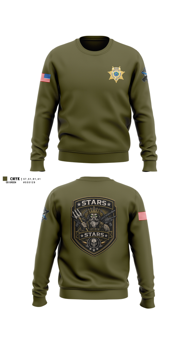 Crew Neck Sweatshirt, Ranger Services, Police, Teamtime, Team time, sublimation, custom sports apparel, team uniforms, spirit wear, spiritwear, sports uniforms, custom shirts, team store, custom team store, fundraiser sports, apparel fundraiser