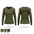 Lions Battalion Army JROTC Raider Team Women's Long Sleeve V-neck Shirt - 1