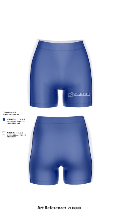Bandera Bulldogs Volleyball 51145636 Women's Shorts - 1