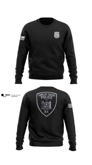 Crew Neck Sweatshirt, TUXEDO PD, , Teamtime, Team time, sublimation, custom sports apparel, team uniforms, spirit wear, spiritwear, sports uniforms, custom shirts, team store, custom team store, fundraiser sports, apparel fundraiser