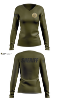 Allendale County Sheriff’s Office Women's Long Sleeve V-neck Shirt - 11