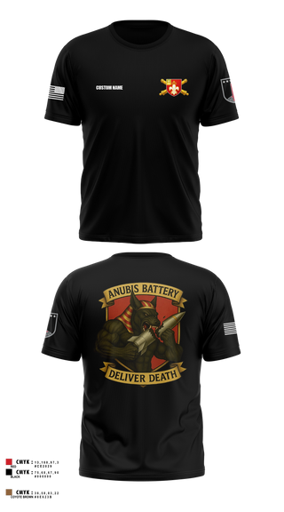 Short Sleeve Performance Shirt, Anubis Battery, 3-12 FA, Army, Teamtime, Team time, sublimation, custom sports apparel, team uniforms, spirit wear, spiritwear, sports uniforms, custom shirts, team store, custom team store, fundraiser sports, apparel fundraiser