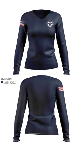 Womens Long Sleeve Vneck Shirt, Grip, Police, Teamtime, Team time, sublimation, custom sports apparel, team uniforms, spirit wear, spiritwear, sports uniforms, custom shirts, team store, custom team store, fundraiser sports, apparel fundraiser