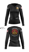 317th ECC 65415028 Women's Long Sleeve V-neck Shirt - 100