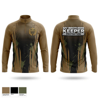 Quarter Zip Jacket, MBK PROTECTION, , Teamtime, Team time, sublimation, custom sports apparel, team uniforms, spirit wear, spiritwear, sports uniforms, custom shirts, team store, custom team store, fundraiser sports, apparel fundraiser