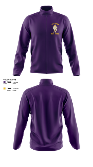 Fleece Jacket, Indianola Mat Tribe, Wrestling, Teamtime, Team time, sublimation, custom sports apparel, team uniforms, spirit wear, spiritwear, sports uniforms, custom shirts, team store, custom team store, fundraiser sports, apparel fundraiser