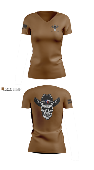 Womens Short Sleeve Vneck Shirt, SAN MARCOS RCTG COMPANY, , Teamtime, Team time, sublimation, custom sports apparel, team uniforms, spirit wear, spiritwear, sports uniforms, custom shirts, team store, custom team store, fundraiser sports, apparel fundraiser