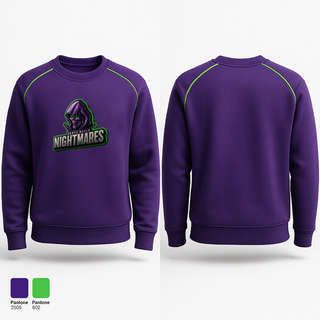Crew Neck Sweatshirt, Santa Nella Nightmares, Softball, Teamtime, Team time, sublimation, custom sports apparel, team uniforms, spirit wear, spiritwear, sports uniforms, custom shirts, team store, custom team store, fundraiser sports, apparel fundraiser