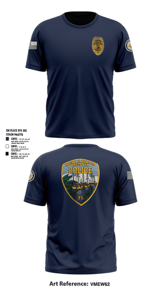 Short Sleeve Performance Shirt, New Smyrna Beach PD, Police, Teamtime, Team time, sublimation, custom sports apparel, team uniforms, spirit wear, spiritwear, sports uniforms, custom shirts, team store, custom team store, fundraiser sports, apparel fundraiser