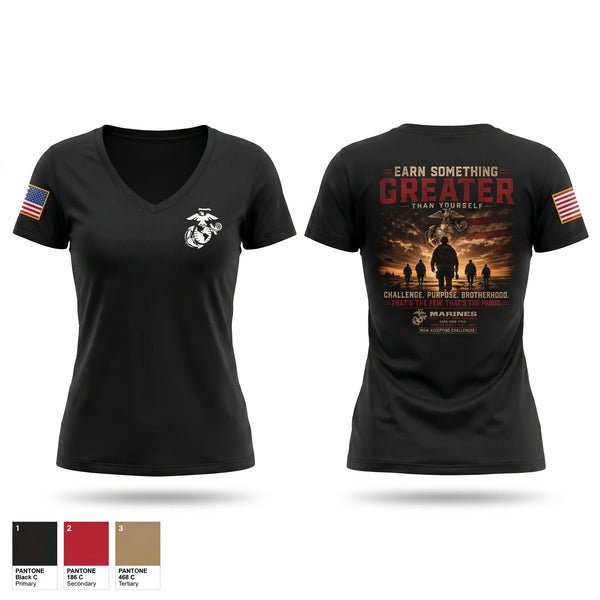 Womens Short Sleeve Vneck Shirt, RSS MCDONOUGH, Marines, Teamtime, Team time, sublimation, custom sports apparel, team uniforms, spirit wear, spiritwear, sports uniforms, custom shirts, team store, custom team store, fundraiser sports, apparel fundraiser