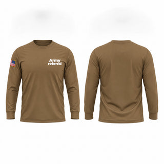 Long Sleeve Performance Shirt, Army referral, Air Force, Teamtime, Team time, sublimation, custom sports apparel, team uniforms, spirit wear, spiritwear, sports uniforms, custom shirts, team store, custom team store, fundraiser sports, apparel fundraiser