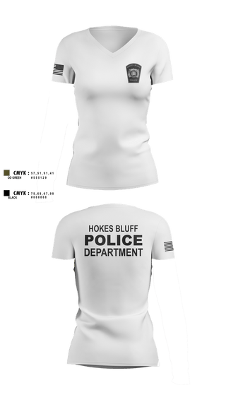 Womens Short Sleeve Vneck Shirt, HOKES BLUFF POLICE DEPARTMENT, Police, Teamtime, Team time, sublimation, custom sports apparel, team uniforms, spirit wear, spiritwear, sports uniforms, custom shirts, team store, custom team store, fundraiser sports, apparel fundraiser