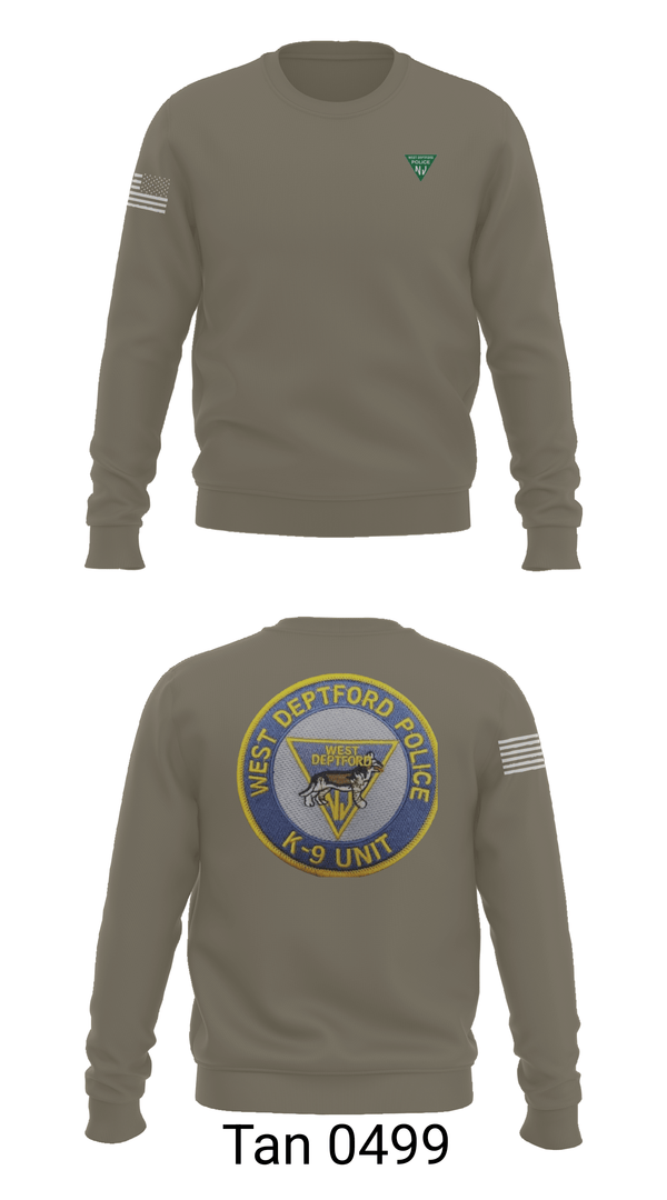 Crew Neck Sweatshirt, K9, Police, Teamtime, Team time, sublimation, custom sports apparel, team uniforms, spirit wear, spiritwear, sports uniforms, custom shirts, team store, custom team store, fundraiser sports, apparel fundraiser