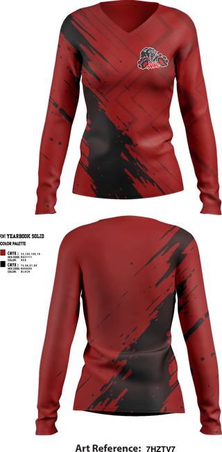 Womens Long Sleeve Vneck Shirt, Saucon Valley Cross Country, Cross Country, Teamtime, Team time, sublimation, custom sports apparel, team uniforms, spirit wear, spiritwear, sports uniforms, custom shirts, team store, custom team store, fundraiser sports, apparel fundraiser