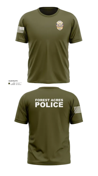 Old School Cotton Feel Shirt, FOREST ACRES POLICE DEPARTMENT, Police, Teamtime, Team time, sublimation, custom sports apparel, team uniforms, spirit wear, spiritwear, sports uniforms, custom shirts, team store, custom team store, fundraiser sports, apparel fundraiser