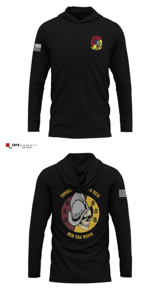 Long Sleeve hooded sunshirt, VR-57 CHIEFS MESS, Navy, Teamtime, Team time, sublimation, custom sports apparel, team uniforms, spirit wear, spiritwear, sports uniforms, custom shirts, team store, custom team store, fundraiser sports, apparel fundraiser