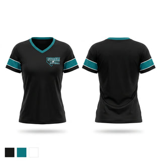 Womens Short Sleeve Vneck Shirt, Webster/Siren Storm, Softball, Teamtime, Team time, sublimation, custom sports apparel, team uniforms, spirit wear, spiritwear, sports uniforms, custom shirts, team store, custom team store, fundraiser sports, apparel fundraiser