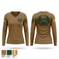 F/4 Grey Eagle Women's Long Sleeve V-neck Shirt - 1