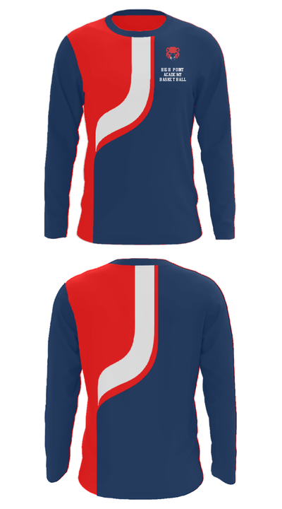 High Point Academy Basketball 75294795 Long Sleeve Performance Shirt - 34