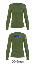 Diamond Backs VFA-102 23463151 Women's Long Sleeve V-neck Shirt - 31