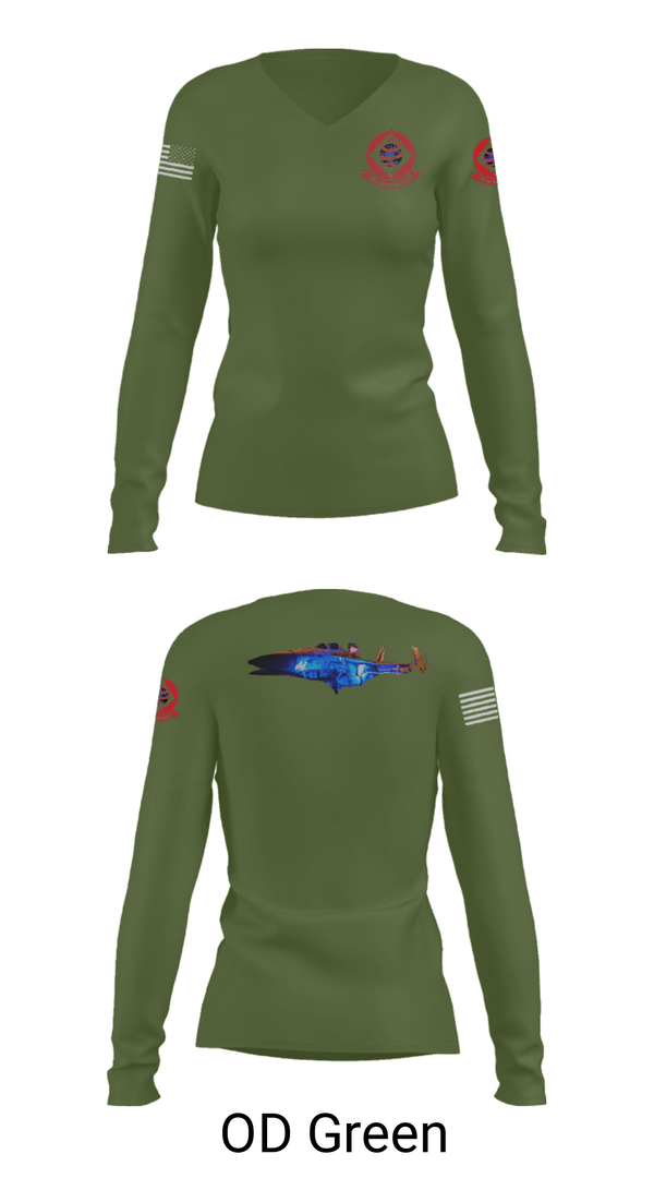 Women's Long Sleeve Vneck Shirt, , Navy, Teamtime, Team time, sublimation, custom sports apparel, team uniforms, spirit wear, spiritwear, sports uniforms, custom shirts, team store, custom team store, fundraiser sports, apparel fundraiser