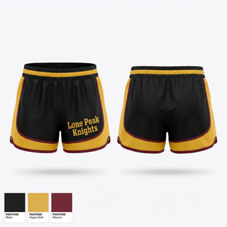 Womens Shorts, Lone Peak Knights, , Teamtime, Team time, sublimation, custom sports apparel, team uniforms, spirit wear, spiritwear, sports uniforms, custom shirts, team store, custom team store, fundraiser sports, apparel fundraiser