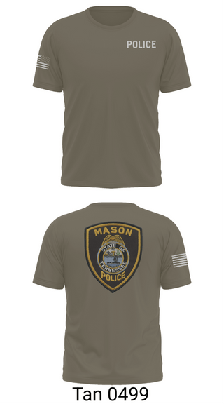 Short Sleeve Performance Shirt, Mason PD, Police, Teamtime, Team time, sublimation, custom sports apparel, team uniforms, spirit wear, spiritwear, sports uniforms, custom shirts, team store, custom team store, fundraiser sports, apparel fundraiser