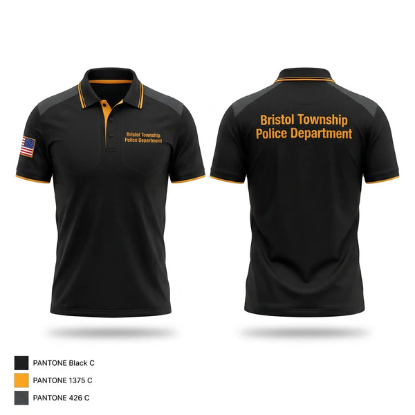 Short Sleeve Performance Polo, Bristol Township Police Department, Police, Teamtime, Team time, sublimation, custom sports apparel, team uniforms, spirit wear, spiritwear, sports uniforms, custom shirts, team store, custom team store, fundraiser sports, apparel fundraiser