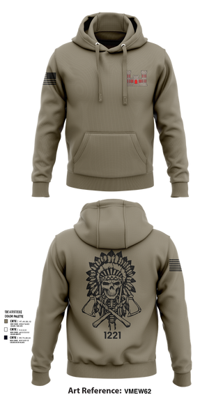 Hoodie, 1221st Route Clearance Co., National Guard, Teamtime, Team time, sublimation, custom sports apparel, team uniforms, spirit wear, spiritwear, sports uniforms, custom shirts, team store, custom team store, fundraiser sports, apparel fundraiser