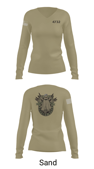 4732 18067014 Women's Long Sleeve V-neck Shirt - 47