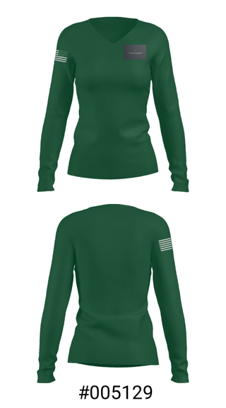 Women's Long Sleeve Vneck Shirt, Tropical shieldTropical shield, , Teamtime, Team time, sublimation, custom sports apparel, team uniforms, spirit wear, spiritwear, sports uniforms, custom shirts, team store, custom team store, fundraiser sports, apparel fundraiser