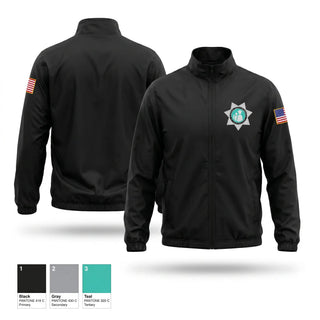 Windbreaker, Polk County School Guardian, Police, Teamtime, Team time, sublimation, custom sports apparel, team uniforms, spirit wear, spiritwear, sports uniforms, custom shirts, team store, custom team store, fundraiser sports, apparel fundraiser