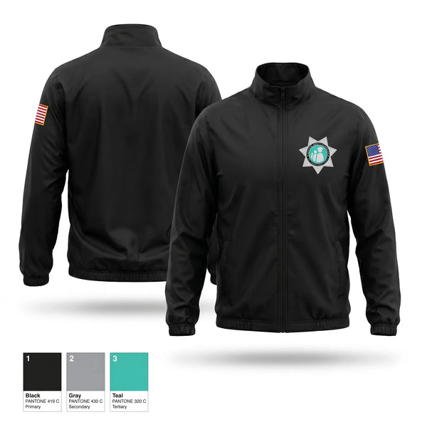 Windbreaker, Polk County School Guardian, Police, Teamtime, Team time, sublimation, custom sports apparel, team uniforms, spirit wear, spiritwear, sports uniforms, custom shirts, team store, custom team store, fundraiser sports, apparel fundraiser