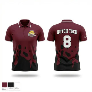 Short Sleeve Performance Polo, Hutch Tech Softball, Softball, Teamtime, Team time, sublimation, custom sports apparel, team uniforms, spirit wear, spiritwear, sports uniforms, custom shirts, team store, custom team store, fundraiser sports, apparel fundraiser