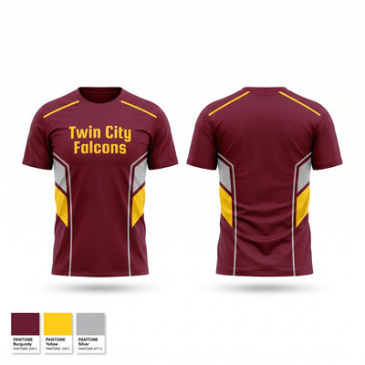 Twin City Falcons Short Sleeve Performance Shirt - 2