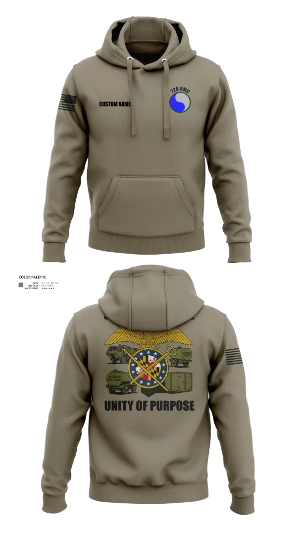 Hoodie, 729 Quarter Master Unit, Army, Teamtime, Team time, sublimation, custom sports apparel, team uniforms, spirit wear, spiritwear, sports uniforms, custom shirts, team store, custom team store, fundraiser sports, apparel fundraiser