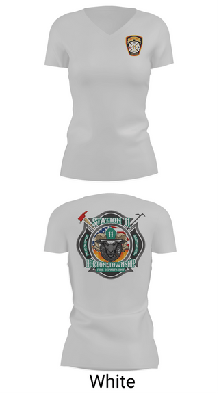 Womens Short Sleeve Vneck Shirt, Horton Township, Fire Department, Teamtime, Team time, sublimation, custom sports apparel, team uniforms, spirit wear, spiritwear, sports uniforms, custom shirts, team store, custom team store, fundraiser sports, apparel fundraiser