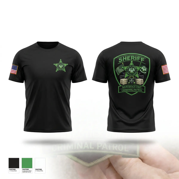 Short Sleeve Performance Shirt, CRIMINAL PATROL, Police, Teamtime, Team time, sublimation, custom sports apparel, team uniforms, spirit wear, spiritwear, sports uniforms, custom shirts, team store, custom team store, fundraiser sports, apparel fundraiser
